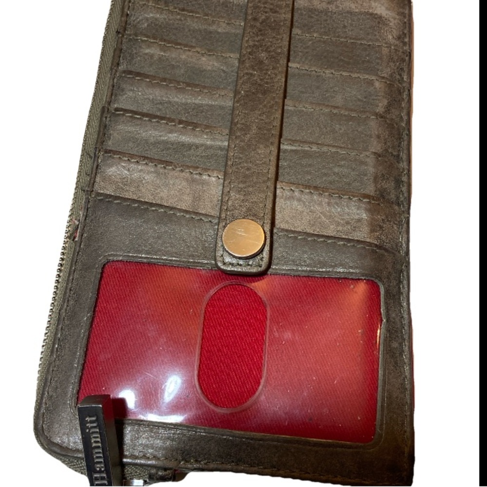 Hammitt Metallic Gray Leather Wallet - Picture 5 of 6